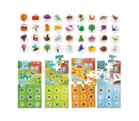 Розвиваючий пазл HEADU Лото 4 сезони