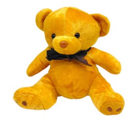 Мʼяка іграшка "Ведмедик з бантом" 17 см (РУДИЙ)