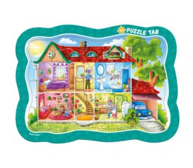 Гра розвиваюча, пазли-вкладинки "Домівка мишеняти"