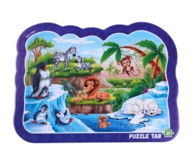 Гра розвиваюча (пазли-вкладиші) "Тварини зоопарку"