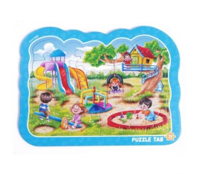 Гра розвиваюча (пазли-вкладиші) "Дитячий майданчик"