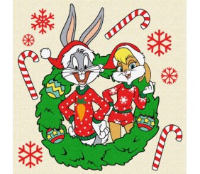 Картина по номерах "Bugs & Lola" 25х25 см