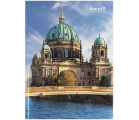 Книга записна А4-, 203*273 мм,96арк., кліт., City, Berlin