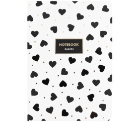 Книга записна  A5, 80 арк. кл., Black&White