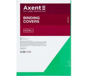 Обкладинка пластикова прозора А4 (50шт.), зелена, 180мкм.