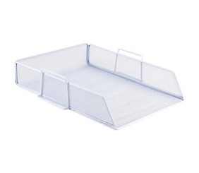 Лоток горизонтальний 80x280x340мм металевий, білий