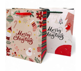 Пакет паперовий LARGE XMAS Merry2 26x12,7x32,4, 210gsm ,асорті