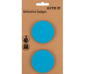 Значки світловідбиваючі, набір, блакитні