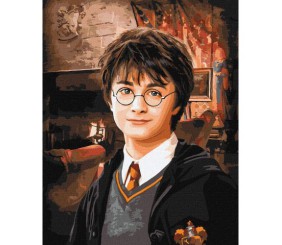 Картина за номерами "Harry Potter: Вітальня Ґрифіндору" 40х50 см