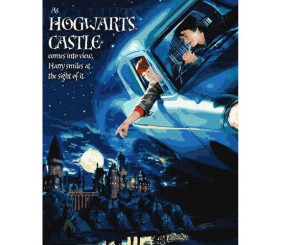 Картина за номерами з фарбами металік "Harry Potter: Політ на авто" 40х50 см