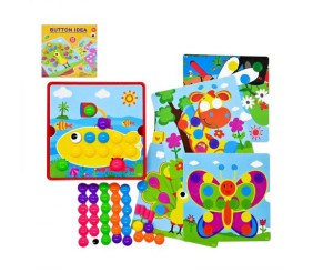 Мозаїка 3D, 12 карток, 46 елементів, в коробці