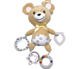 БРЯЗКАЛЬЦЕ-ПІДВІСКА МʼЯКЕ (БЕЖЕВИЙ ВЕДМЕДИК)