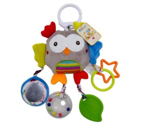 БРЯЗКАЛЬЦЕ МʼЯКЕ "КУМЕДНІ ТВАРИНКИ" (СОВА)