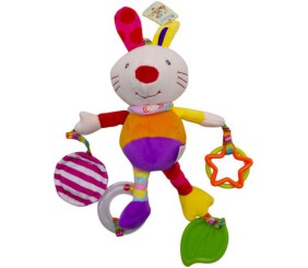 БРЯЗКАЛЬЦЕ МʼЯКЕ "КУМЕДНІ ТВАРИНКИ" (КРОЛИК)