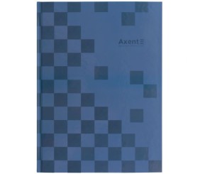 Книга записна А4-, 203*273 мм,96арк., кліт., Mosaic, синя