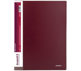 Дисплей-книга 10 файлів, бордова