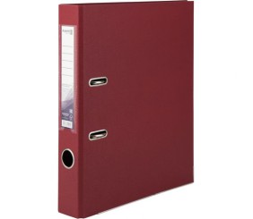 Папка-реєстратор двост. PP 5 cм, розібр,  вишнева