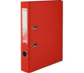 Папка-реєстратор одностор. PP 5 cм, зібрана, черв