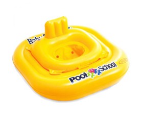 Надувний круг-плотик для плавання зі спинкою (79 х 79 см)