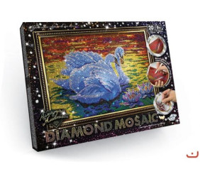 Алмазна живопис "DIAMOND MOSAIC", "Лебідь"