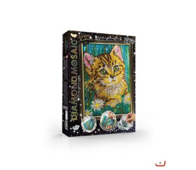 Алмазна живопис "DIAMOND MOSAIC", "Кіт"