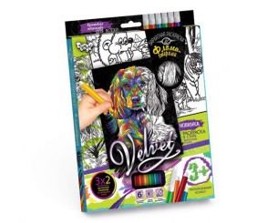 Набір креативної творчості "Оксамитова розфарбування фломастерами VELVET"