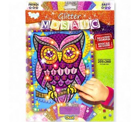 Набір для творчості "Блискуча мозаїка" Сова