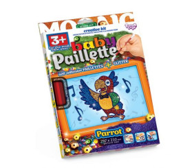 Картина-мозаїка з паєток "Baby Paillette: Папуга"