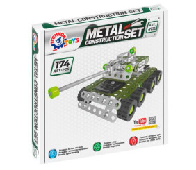 Конструктор металевий "Танк", 174 дет
