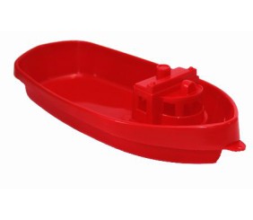 Пластиковий кораблик (червоний)