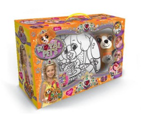 Набір "ROYAL PET'S", сумочка-розмальовка + іграшка "Собачка"