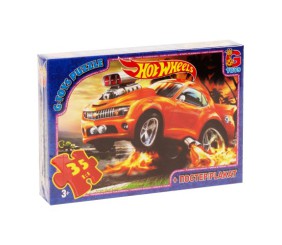 Пазли "Hot Wheels", 35 елементів + плакат