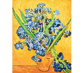 Картина за номерами "Іриси у вазі. Ван Гог"